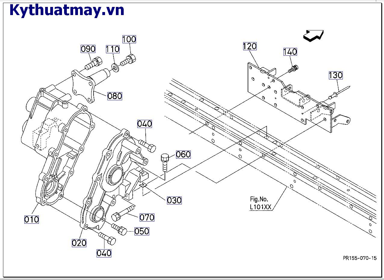 Hộp truyền động sàn cấy